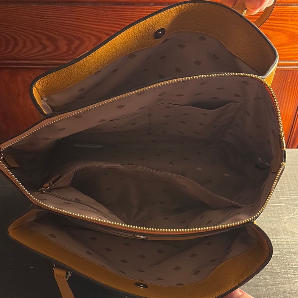 Kate Spade Mustard Leather Tote - Picture 3 of 4